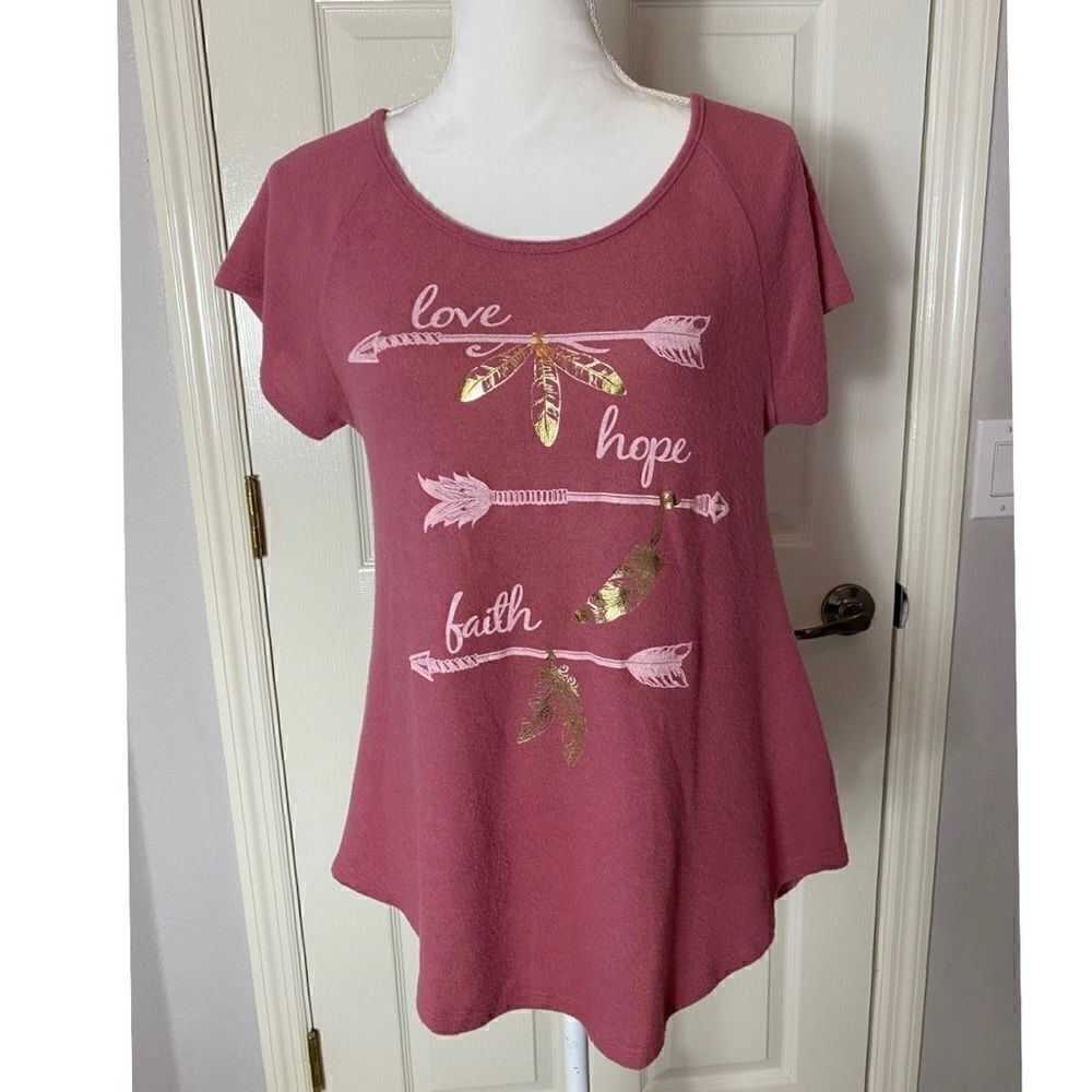 SJS SMALL "LOVE HOPE FAITH" Soft Top NWT